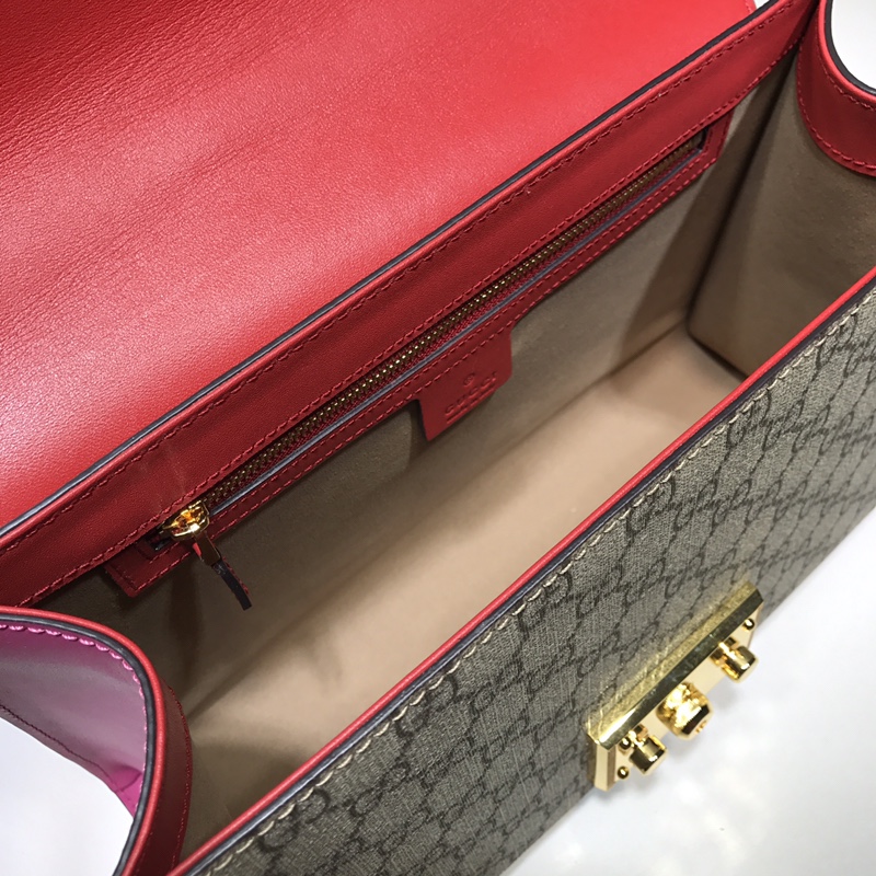 GUCCI古驰Padlock系列中号GG肩背包翻盖单肩斜挎包409486