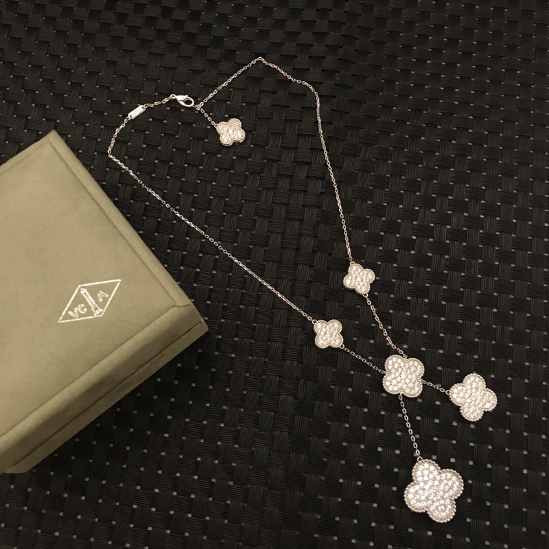 Van Cleef & Arpels 代购级别 六花 流苏 项链Van Cleef & Arpels®梵克雅宝 vca 六花四叶草