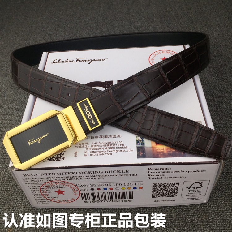 品牌菲拉格慕️鳄鱼纹型号原单！请认准