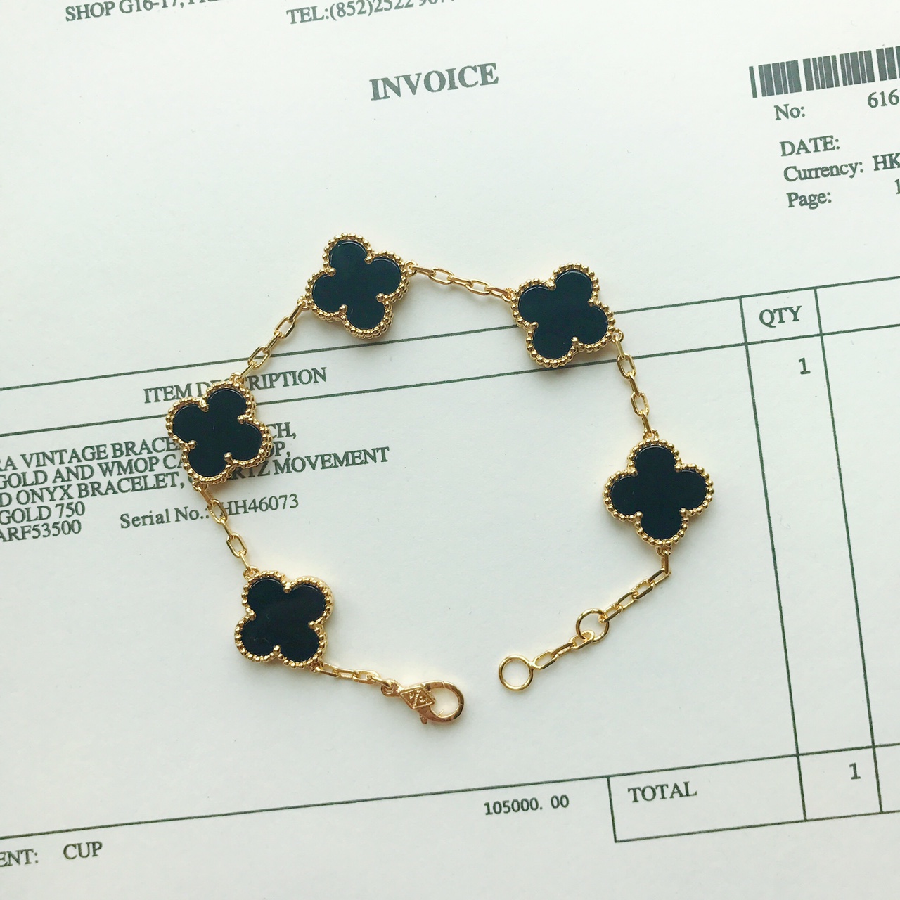 Van Cleef & Arpels vca中号四叶草五花手链