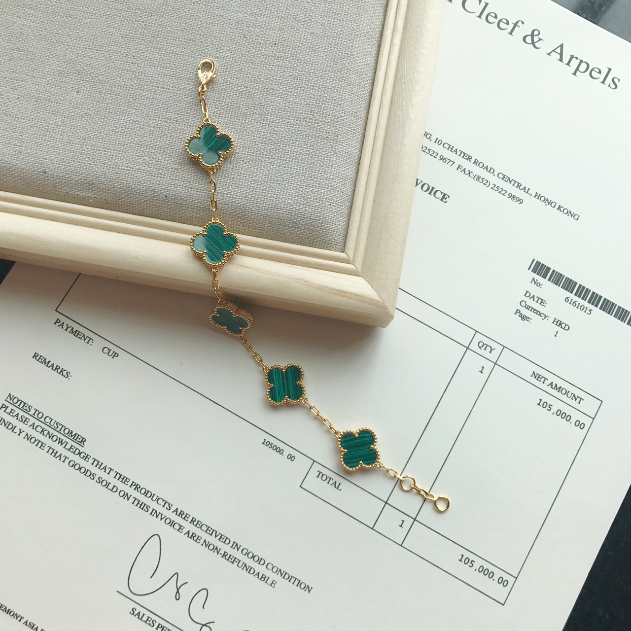 Van Cleef & Arpels vca中号四叶草五花手链