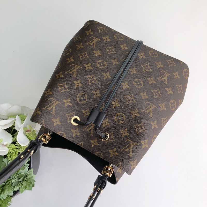 Louis Vuitton LV Neonoe 老花水桶包 M44020黑色