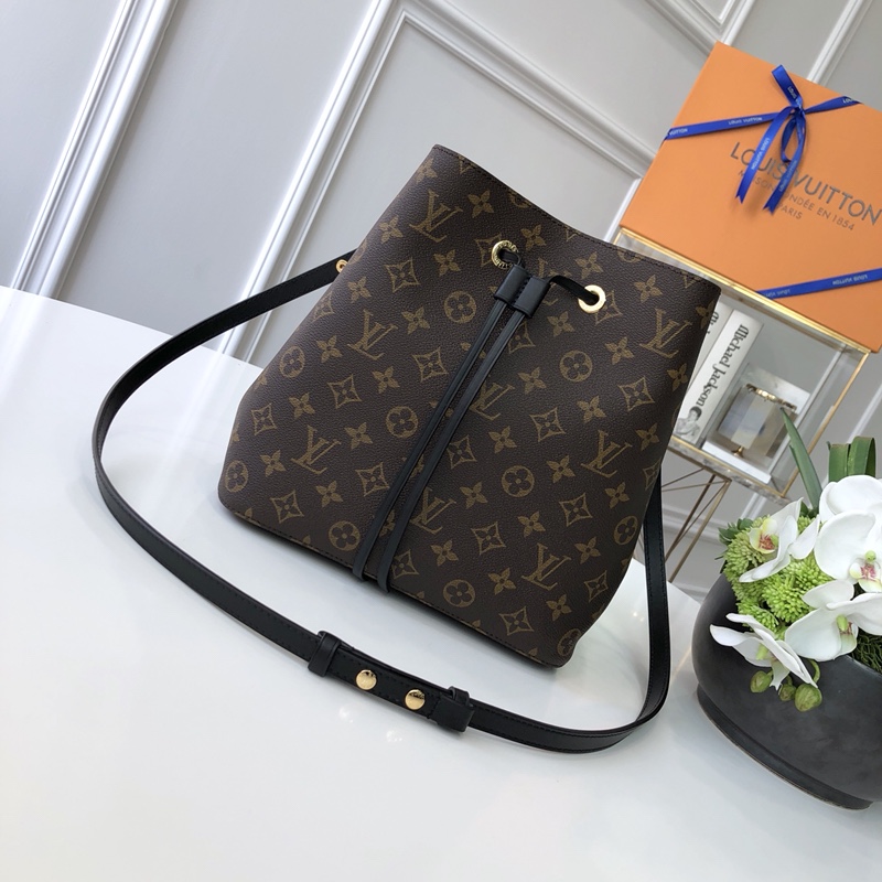 Louis Vuitton LV Neonoe 老花水桶包 M44020黑色