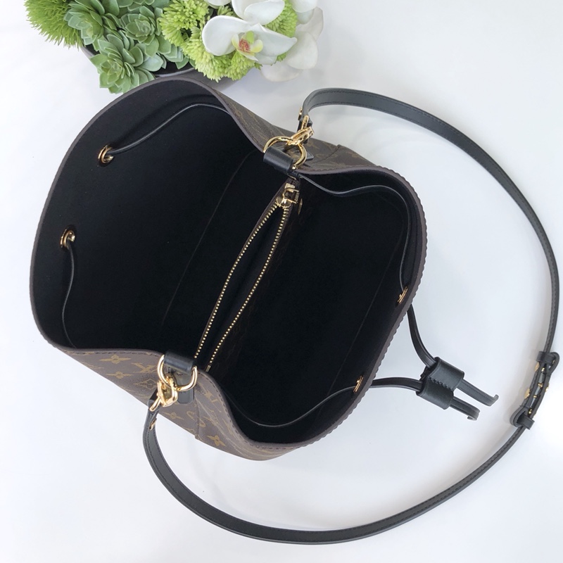 Louis Vuitton LV Neonoe 老花水桶包 M44020黑色