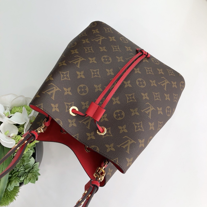 Louis Vuitton LV Neonoe 老花水桶包 M44021罂粟红