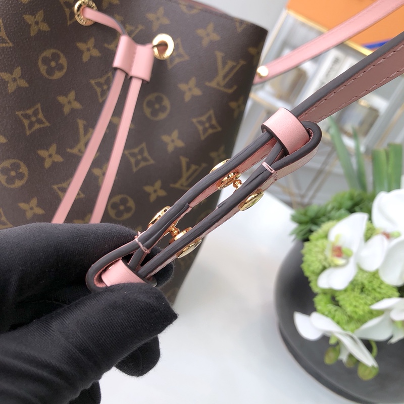 Louis Vuitton LV Neonoe 老花水桶包 M44022樱花粉