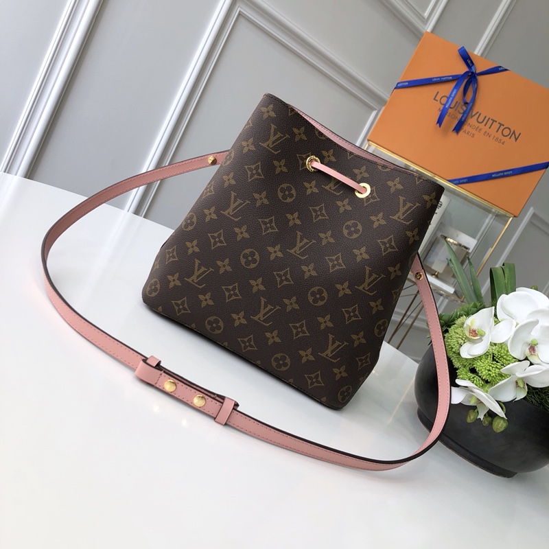 Louis Vuitton LV Neonoe 老花水桶包 M44022樱花粉