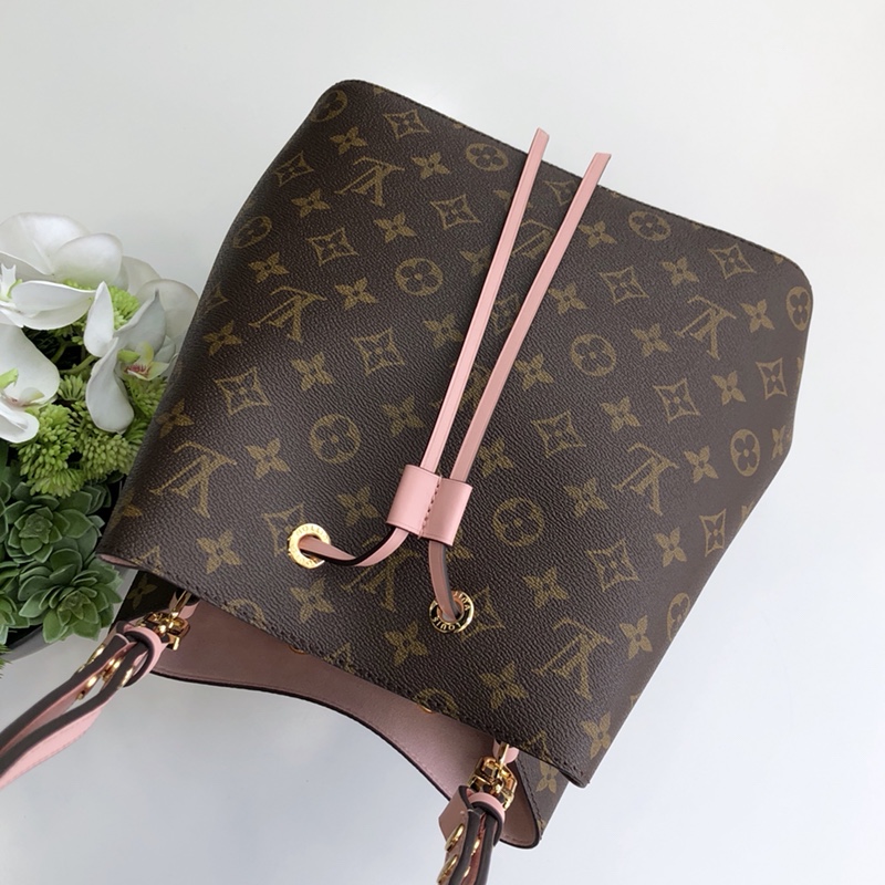 Louis Vuitton LV Neonoe 老花水桶包 M44022樱花粉