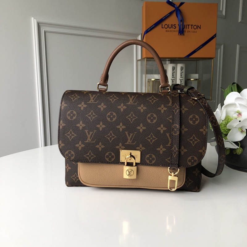 Louis Vuitton Messenger Bags Gold Monogram Canvas Cowhide Fashion M44257