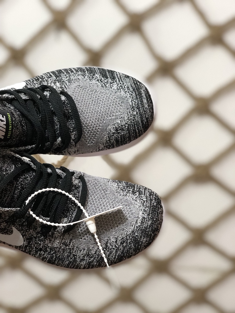 99原装正品  赤足飞线 NIKE FREE RN FLYKNIT 原标带钢印 中底注胶完美走线 随意出入专柜 随意过验 区别市面真标