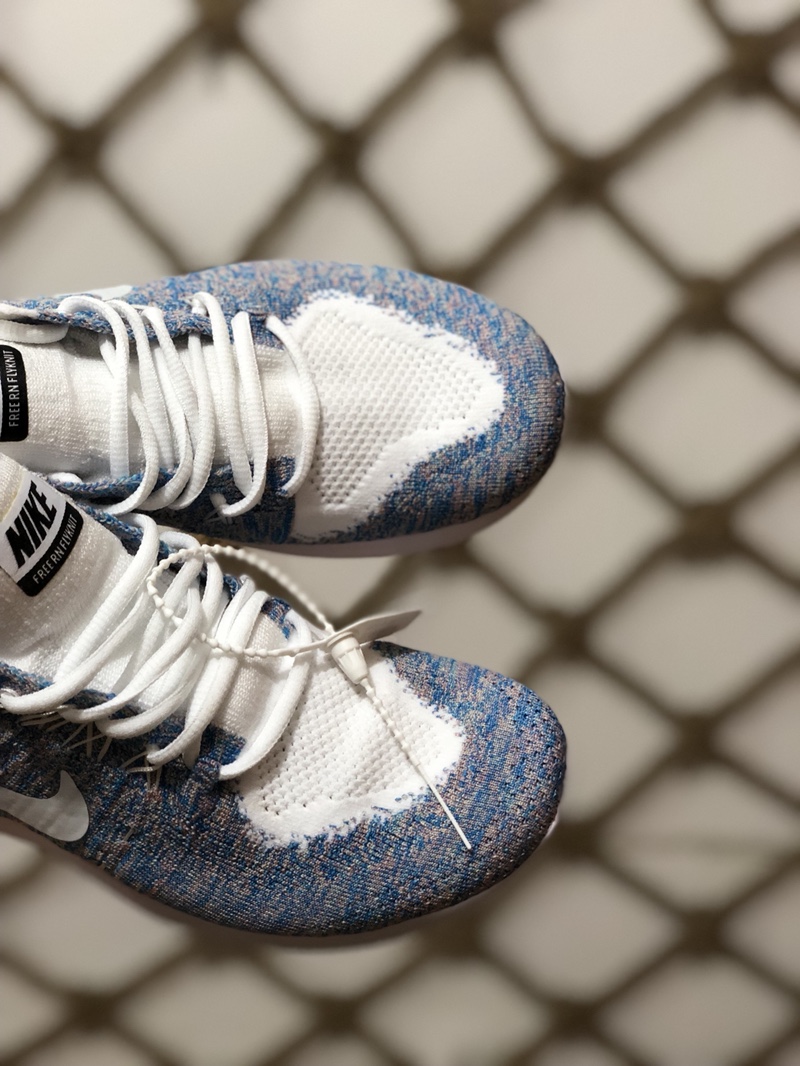 99原装正品  赤足飞线 NIKE FREE RN FLYKNIT 原标带钢印 中底注胶完美走线 随意出入专柜 随意过验 区别市面真标