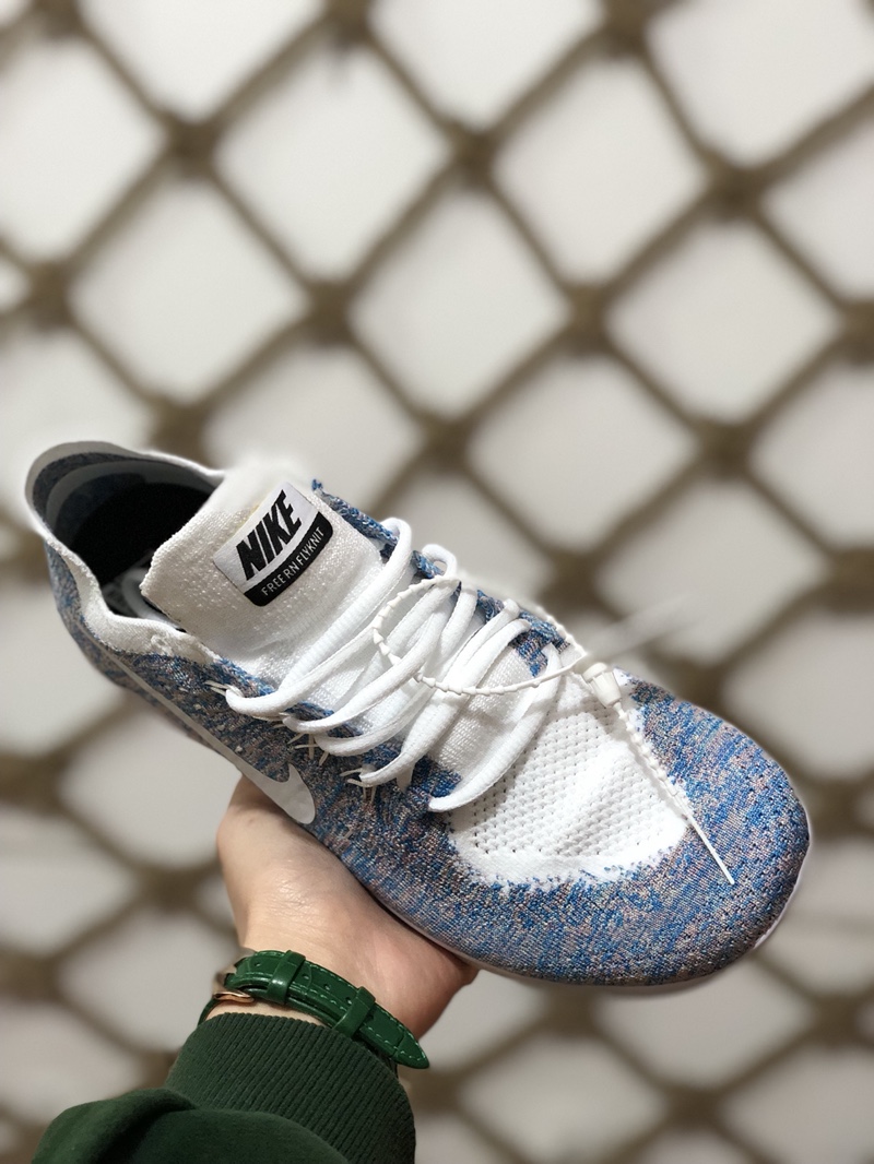 99原装正品  赤足飞线 NIKE FREE RN FLYKNIT 原标带钢印 中底注胶完美走线 随意出入专柜 随意过验 区别市面真标