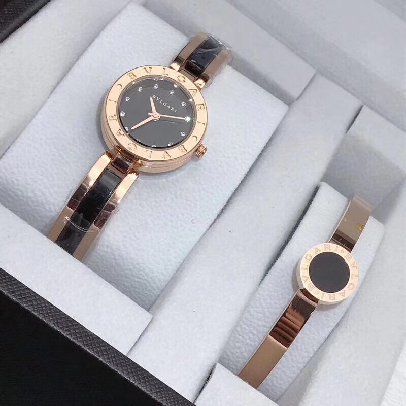Bvlgari 独家新品 2018清凉一夏 宝格丽五件套:手表 手环 项链 耳钉 戒指 送全套 包装 包邮