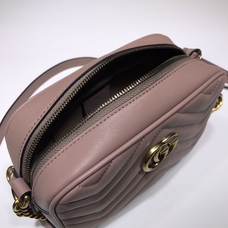 GUCCI古驰GG Marmont系列绗缝迷你手袋448065