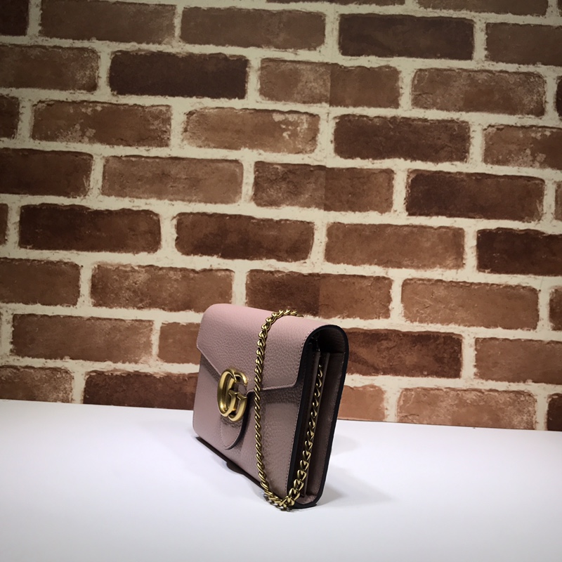 GUCCI古驰原版双G金属女士链条包401232