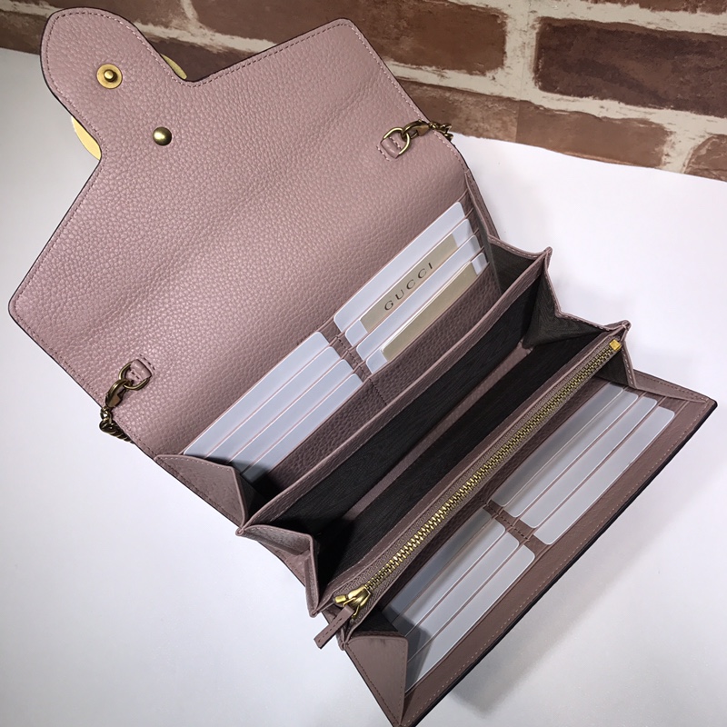 GUCCI古驰原版双G金属女士链条包401232