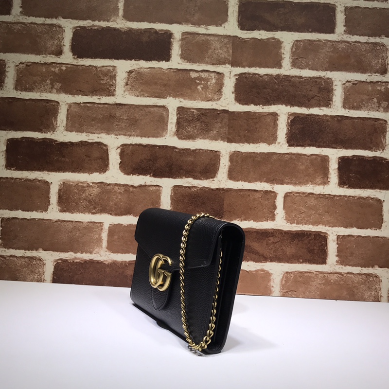 GUCCI古驰原版双G金属女士链条包401232