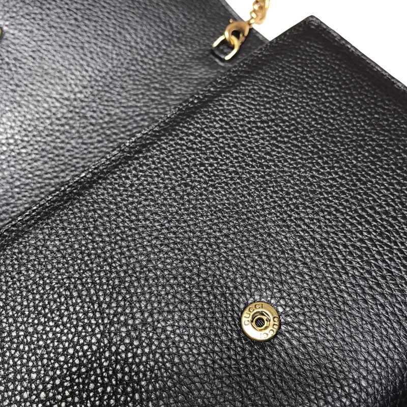 GUCCI古驰原版双G金属女士链条包401232