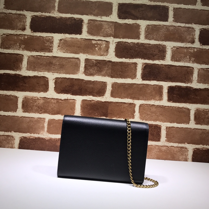 GUCCI古驰原版双G金属女士链条包401232