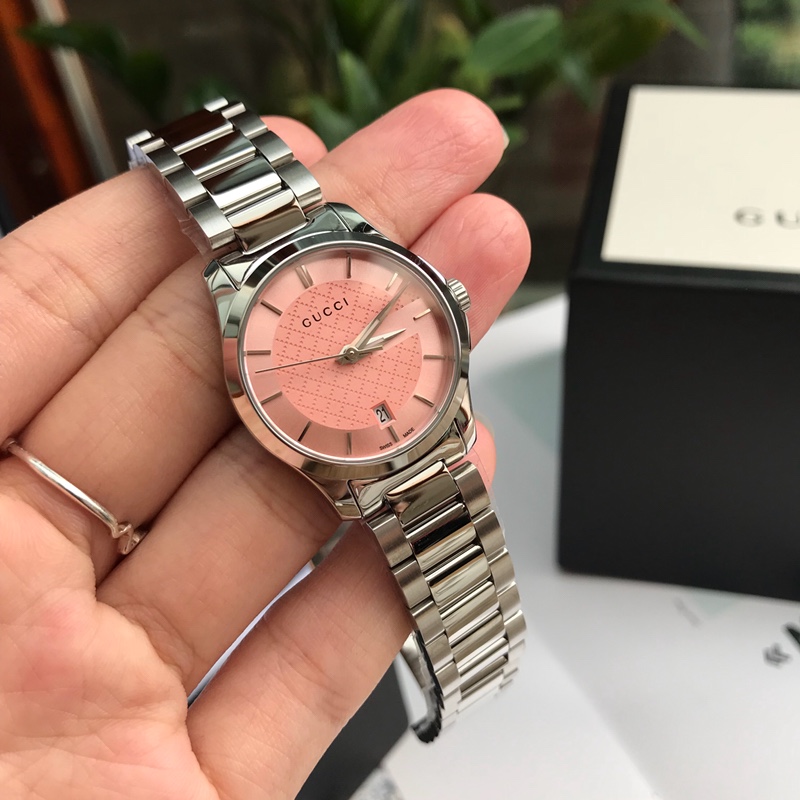 NO:388602,Package: Packaging 30 Gucci classic three-bead hit, classic work with powdered white steel forever, sapphire glass, original movement, perfect details, with original box, first-hand price, gucci19860909批:包装30 古驰经典三珠爆款,白钢粉面永远的经典之作、蓝宝石玻璃,原装机芯,细节完美,配原装盒,一手价出,,gucci,Watch