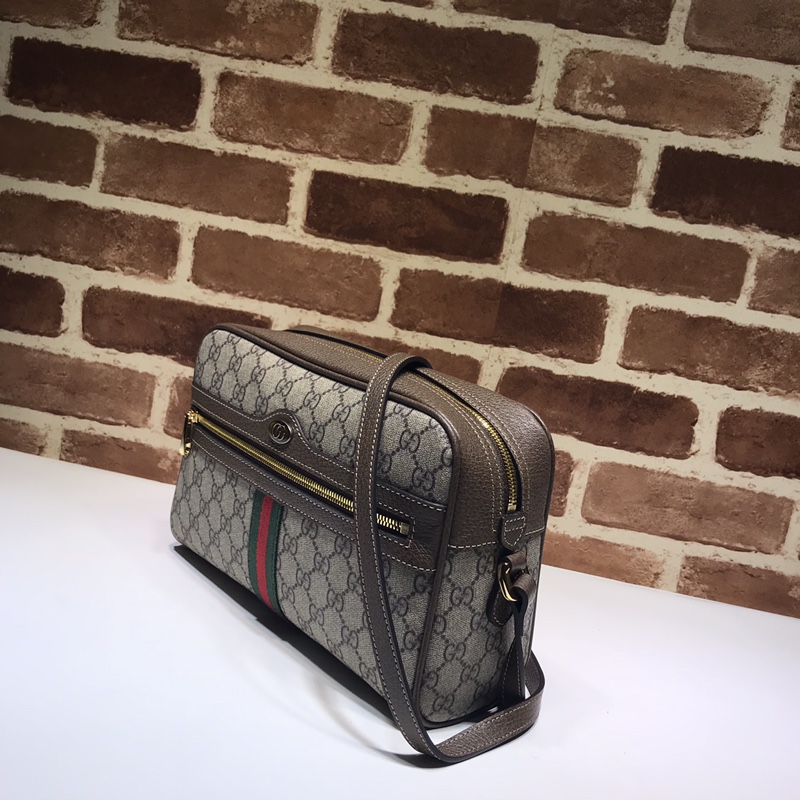 GUCCI古驰Ophidia系列双G高级人造帆布单肩包517080