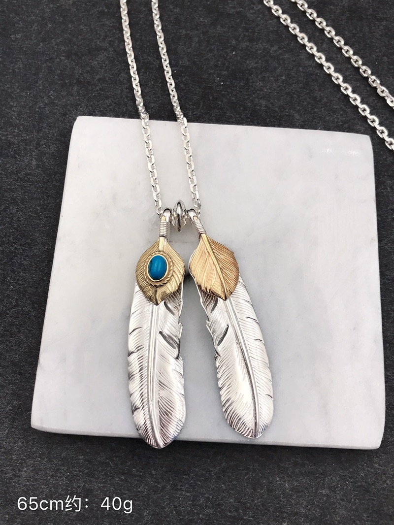 NO:101003,GORO'S Takahashi Goro.Handmade Feather Necklace Pendant Top Reproduction. Unique Indian Style. The best matching artifact, Takahashi Necklace, necklace19860909GORO'S 高桥吾郎 .手工制作 羽毛 项链吊坠 顶级复刻.独特的印第安风格. 最好的搭配神器,高桥项链,necklace,Jewelry