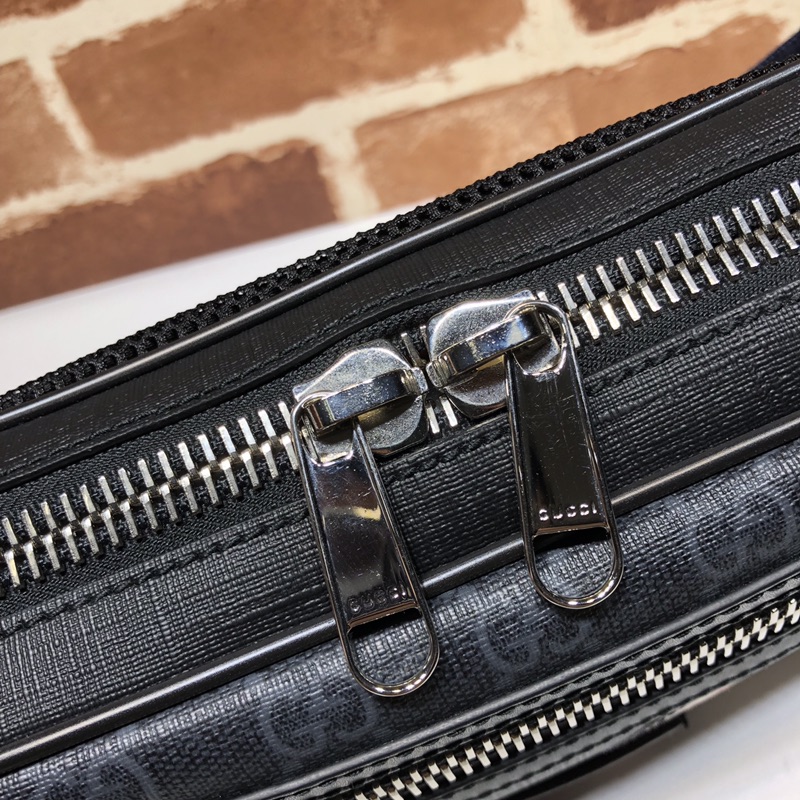 GUCCI古驰刺绣柔软高级人造帆布腰包474293