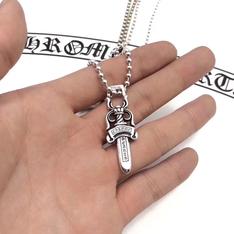 Chrome Hearts 克罗心双面宝剑吊坠项链