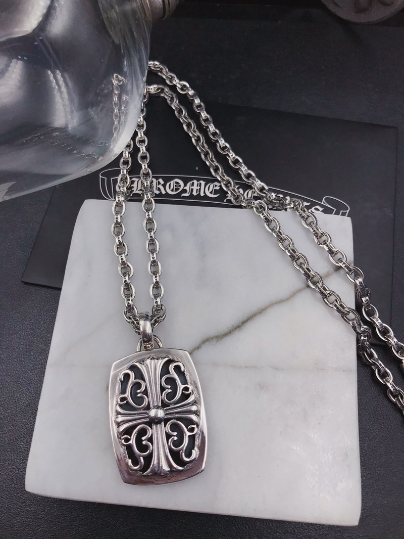 NO:114310,Chrome Hearts Croheart sterling silver Cross square pendant JJ ​​Lin Jiaer same style necklace, jewelry boutique, chrome hearts, chrome hearts, necklace, pure silver19860909Chrome Hearts克罗心纯银 十字架方块吊坠 林俊杰 王嘉尔同款 项链,饰品精品,chrome hearts,chrome hearts,necklace,pure silver,Jewelry