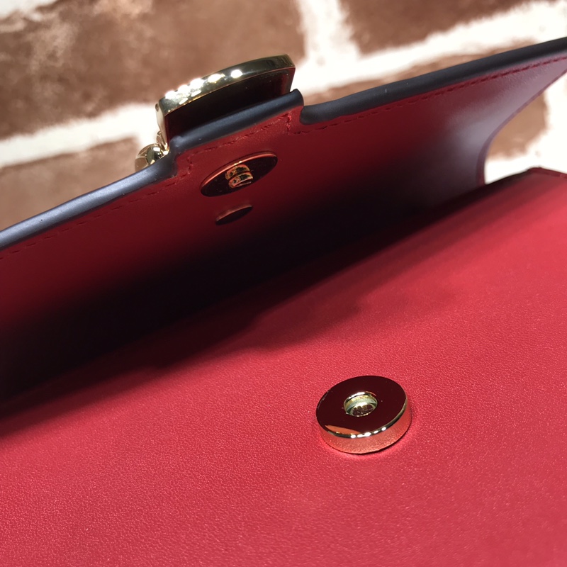 GUCCI古驰Sylvie系列皮革超迷你手袋494646