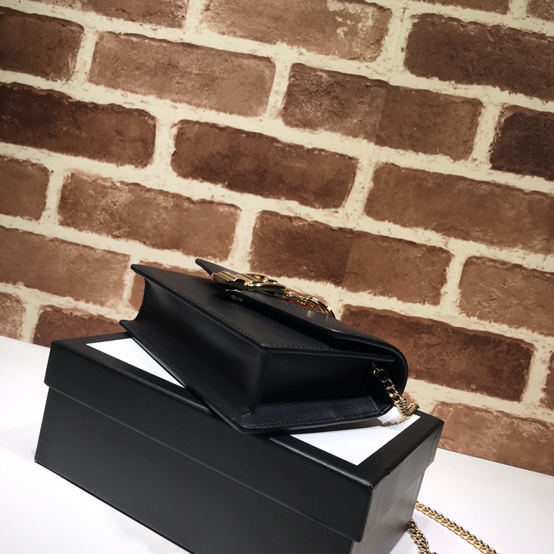 GUCCI古驰Sylvie系列皮革超迷你手袋494646