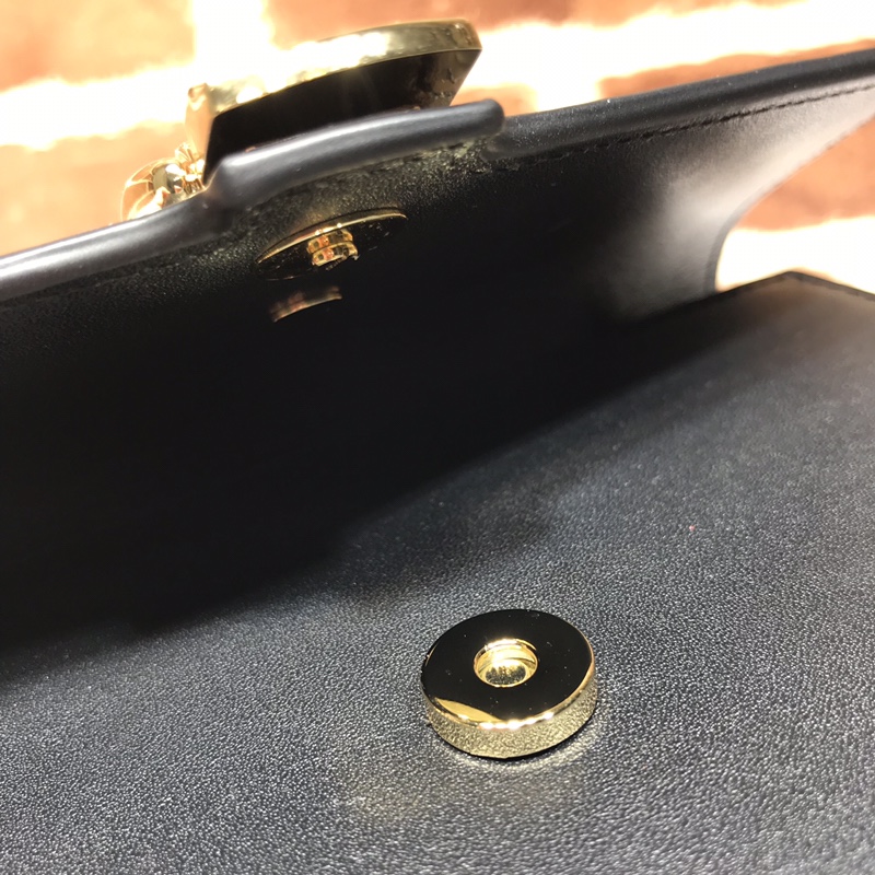 GUCCI古驰Sylvie系列皮革超迷你手袋494646