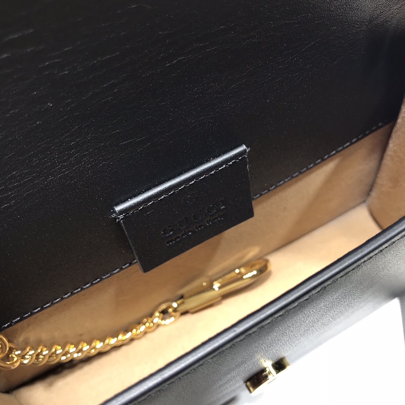 GUCCI古驰Sylvie系列皮革超迷你手袋494646