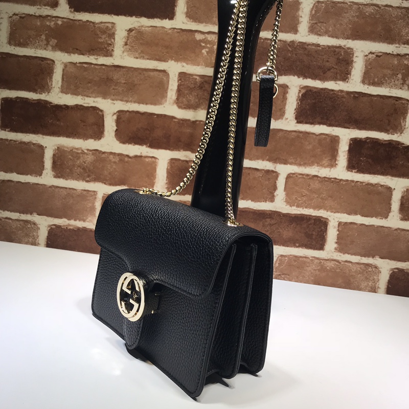 GUCCCI古驰女士荔枝纹双G单肩斜挎包510304