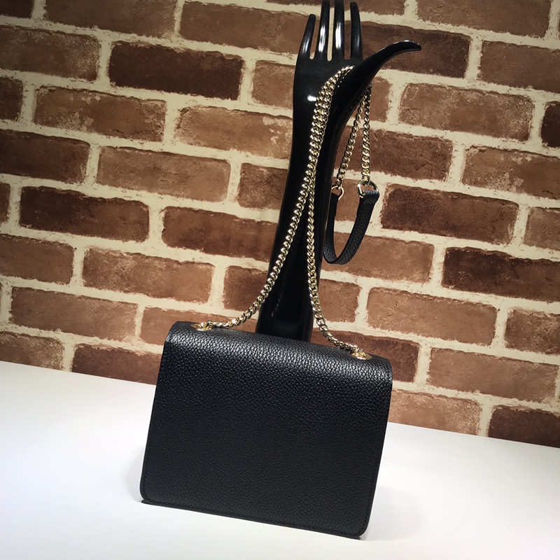 GUCCCI古驰女士荔枝纹双G单肩斜挎包510304