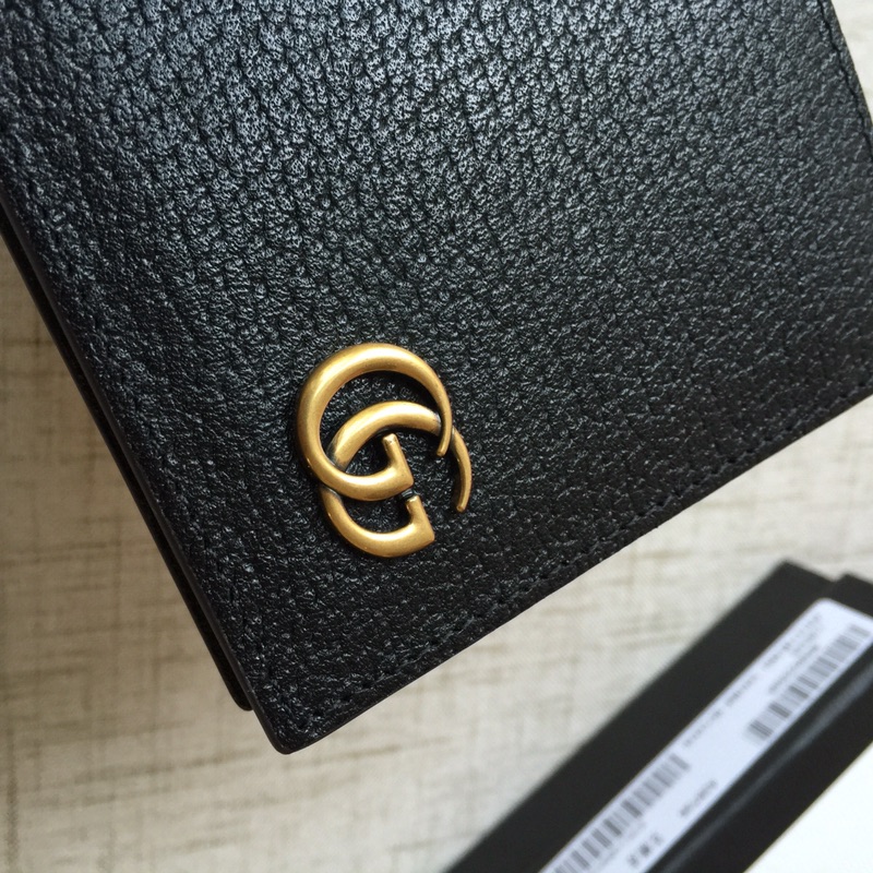 GUCCI古驰GG Marmont系列皮革双折钱包428726