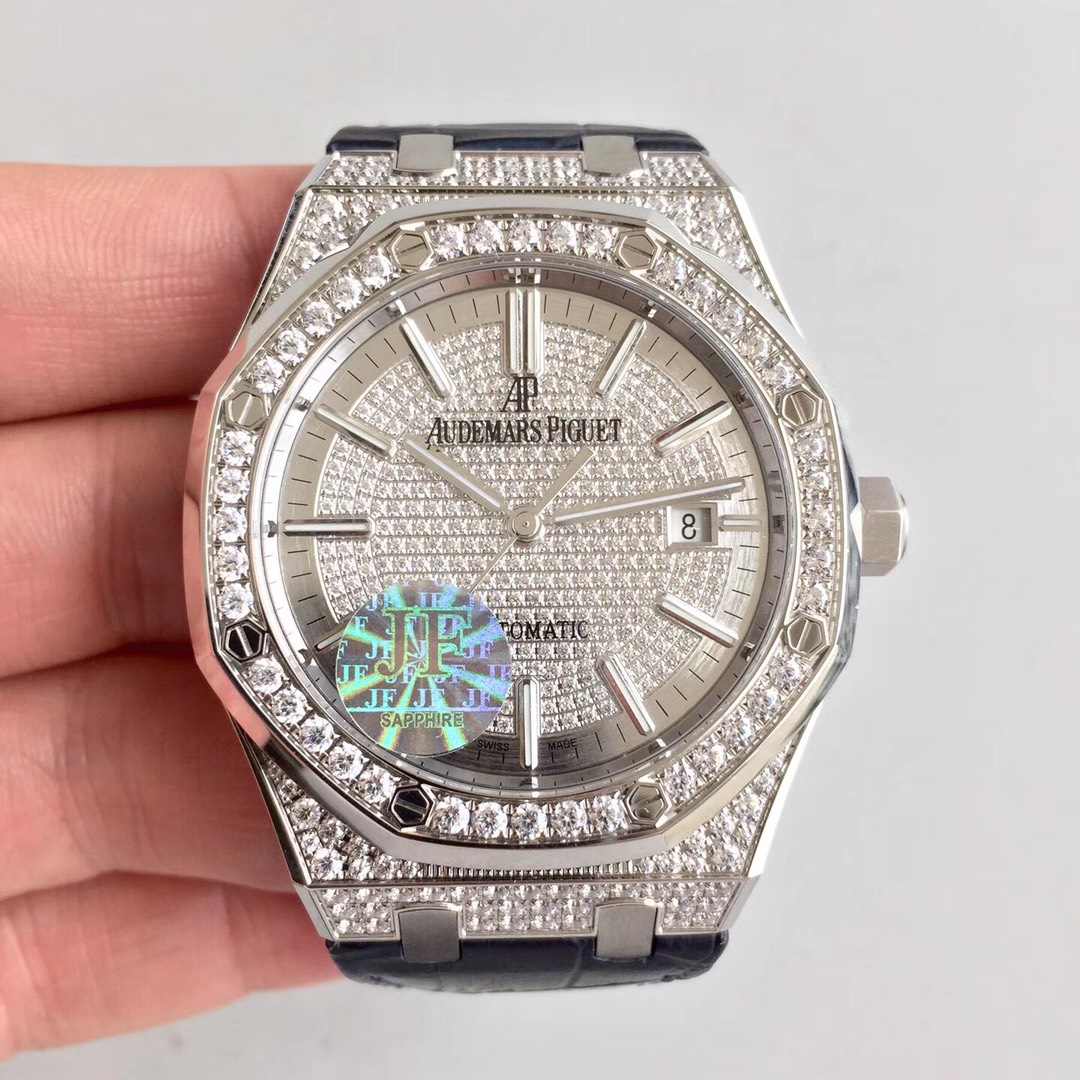 Audemars Piguet 6916434300060280 JF出品 AP爱彼皇家橡树15452满天星钻壳情侣对表