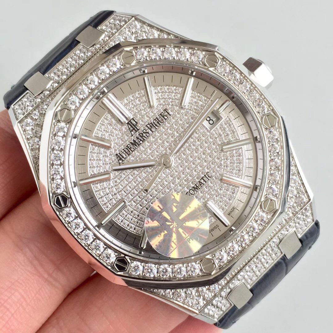 Audemars Piguet 6916434300060280 JF出品 AP爱彼皇家橡树15452满天星钻壳情侣对表