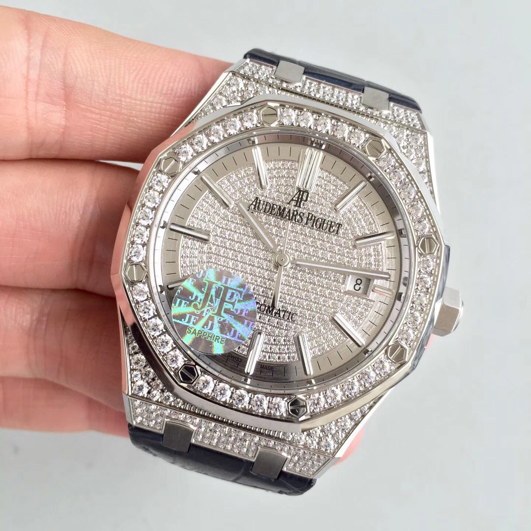 Audemars Piguet 6916434300060280 JF出品 AP爱彼皇家橡树15452满天星钻壳情侣对表