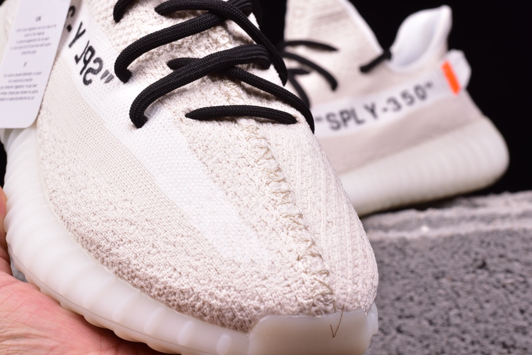 240 350V2椰子鞋创意联名 OFF联名 Yeezy350V2 Boost真爆米花 8