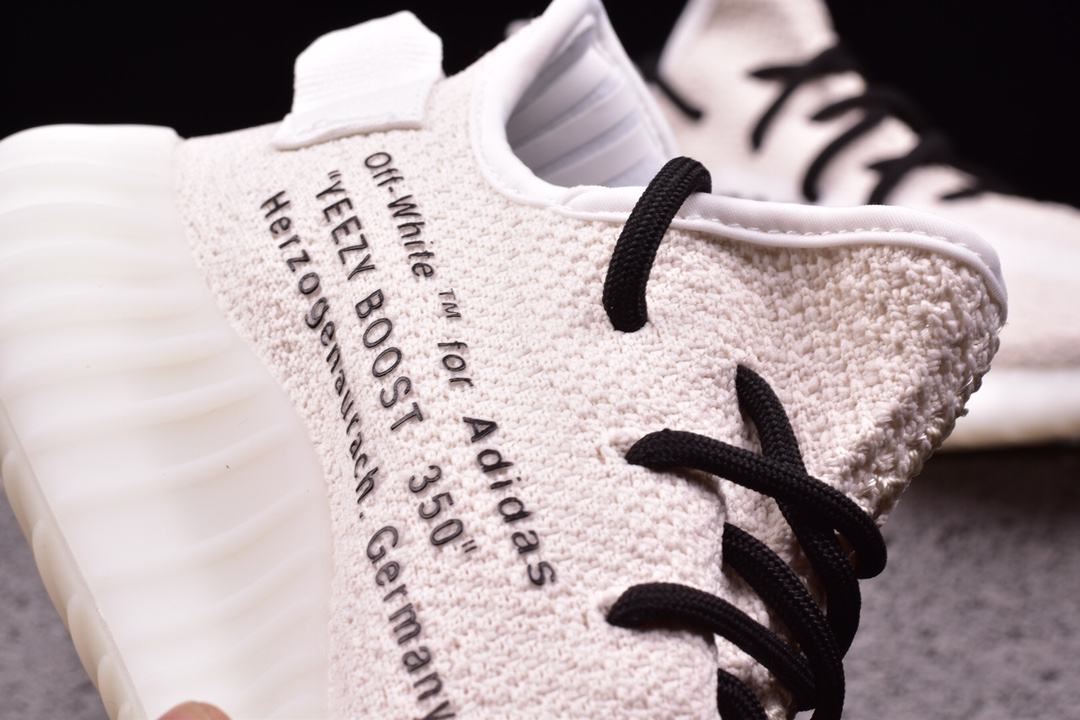 240 350V2椰子鞋创意联名 OFF联名 Yeezy350V2 Boost真爆米花 7