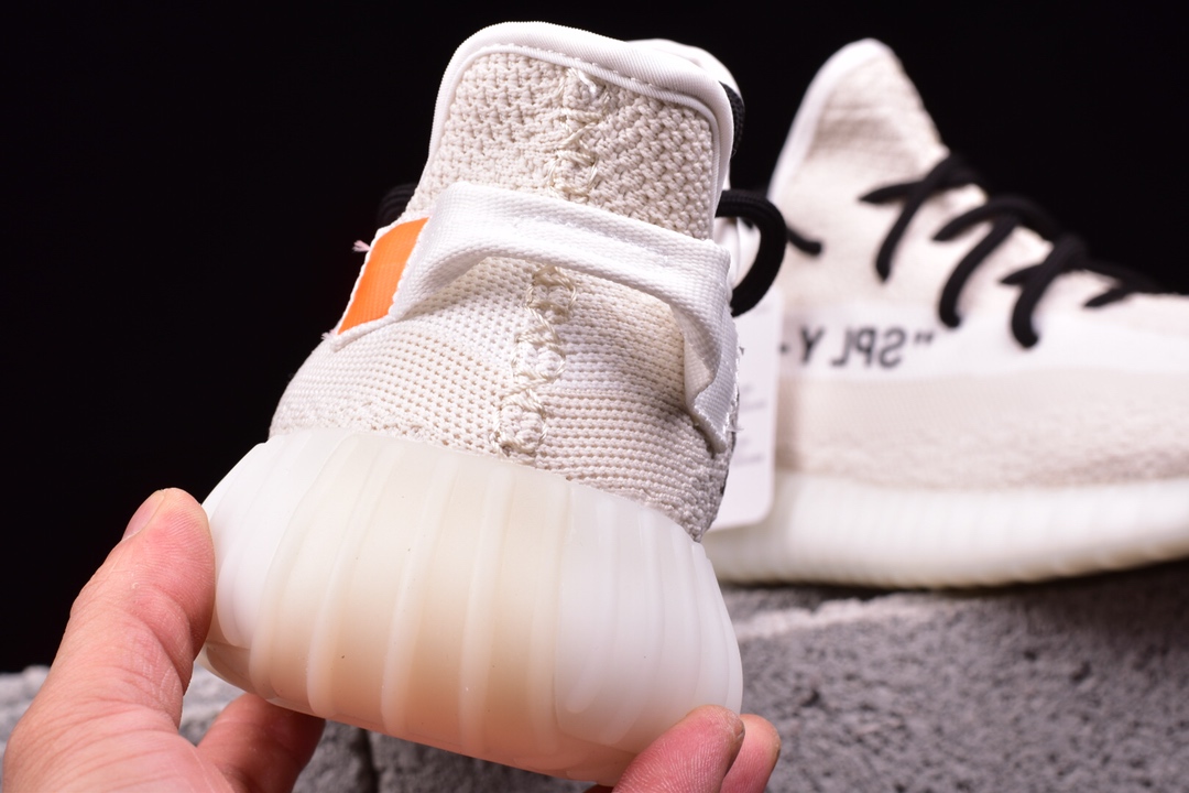 240 350V2椰子鞋创意联名 OFF联名 Yeezy350V2 Boost真爆米花 5