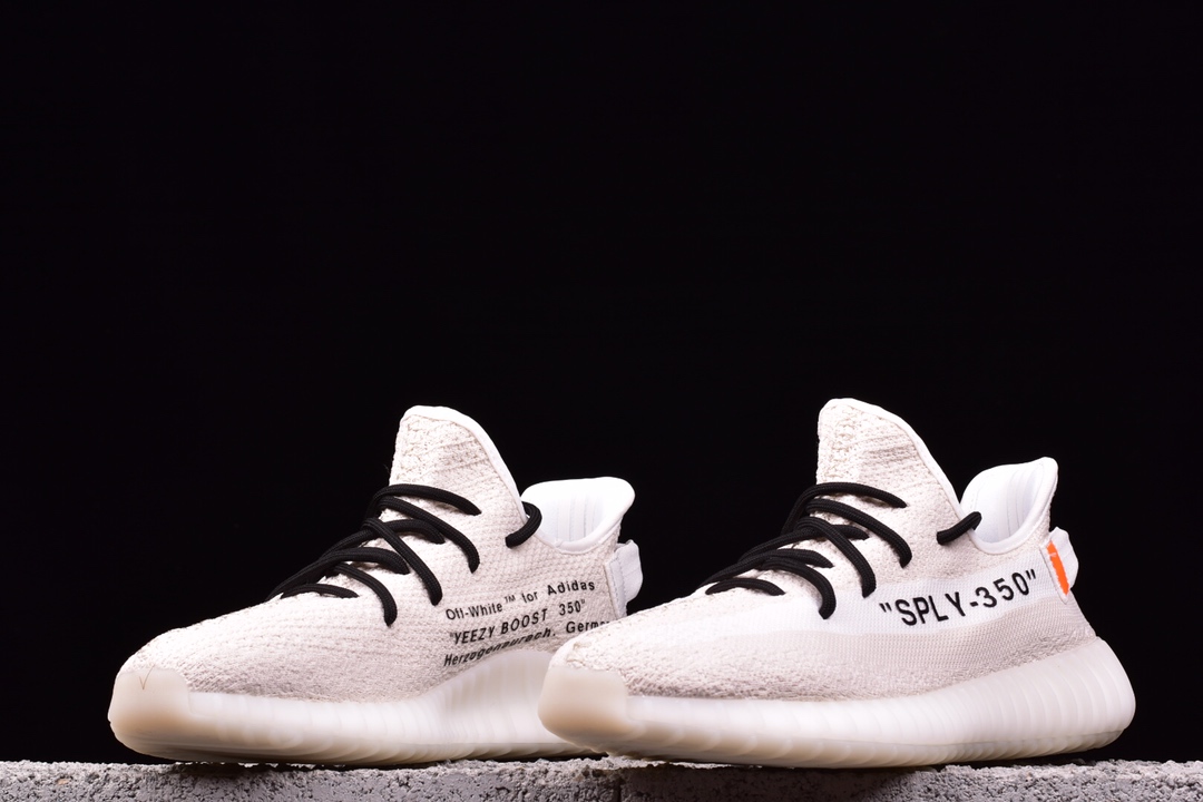 240 350V2椰子鞋创意联名 OFF联名 Yeezy350V2 Boost真爆米花 9