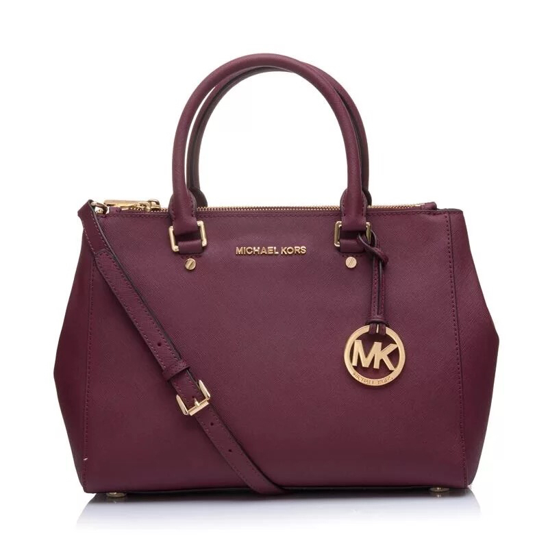 Michael Kors Mk杀手中号十字纹牛皮包，最新里布，二维码均可扫描，轻松入 。黑色