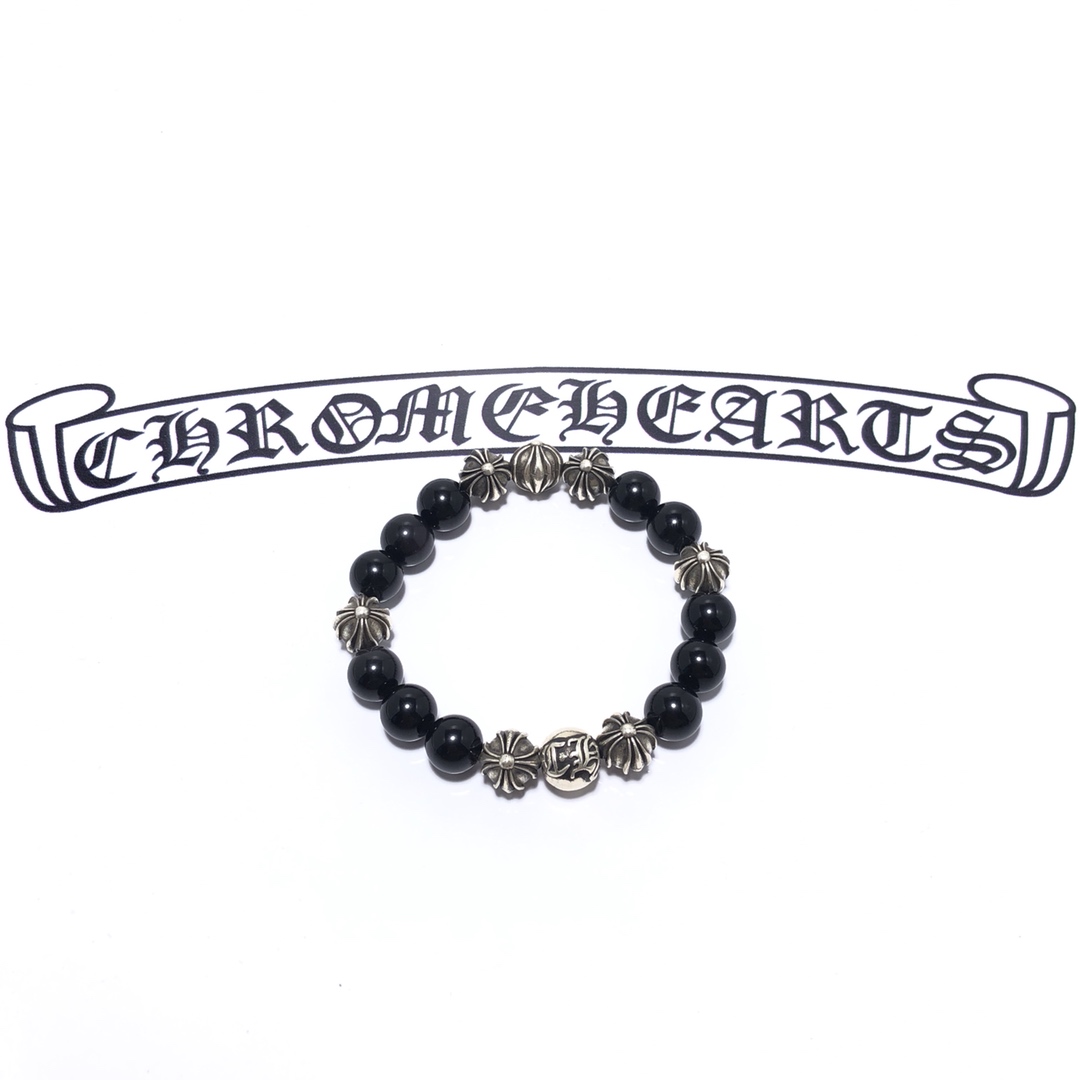 NO:110101,Genuine chromehearts 8 silver obsidian bracelet 8mm/10mm solid beads, invincible oxidation, easy comparison of counter. Among obsidian bracelets, 8 silver is a must-have for high-end advanced players. All beads are purely hand-made strings and can be distributed on the day of ordering., jewelry quality, chrome hearts, chrome hearts, bracelet19860909正品开版chromehearts 克罗心8银黑曜石手链 8mm/10mm 实心珠子 无敌氧化 专柜随便对比. 在黑曜石手链中 8银是高端进阶玩家必备款. 所有珠子都是自己纯手工串的 下单当天都可以发.,饰品精品,chrome hearts,chrome hearts,bracelet,Jewelry