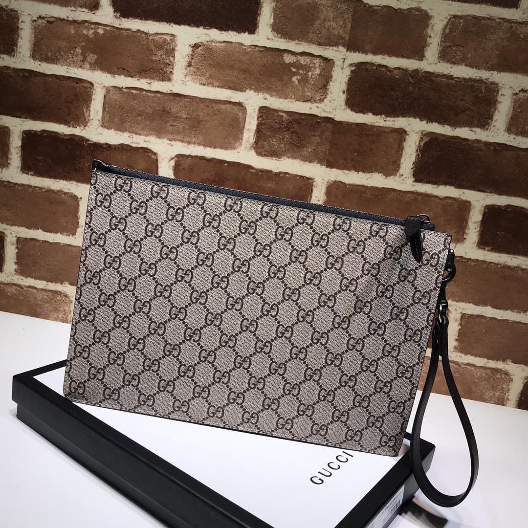 GUCCI古驰狼头图案手拿包473904