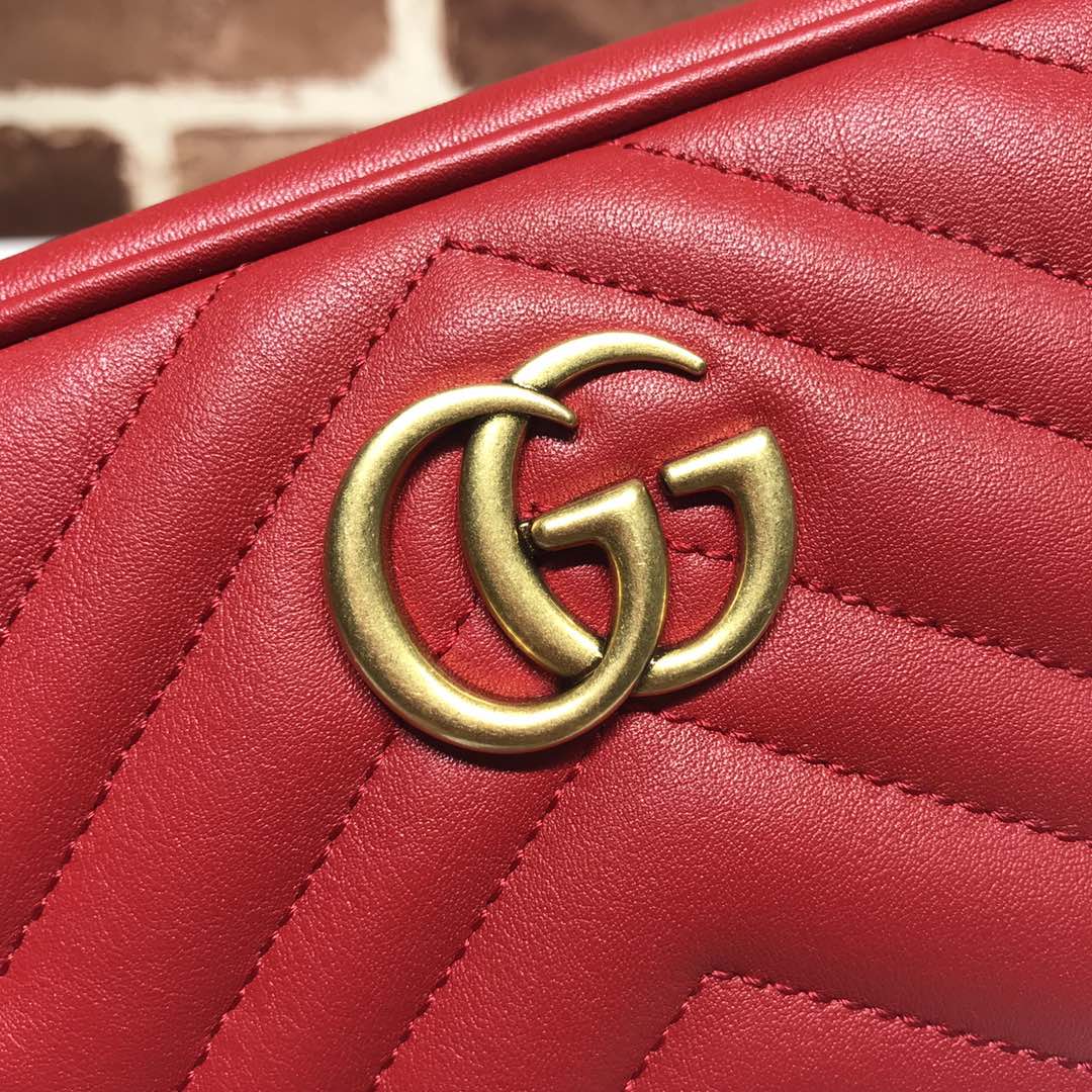 GUCCI古驰GG Marmont系列绗缝迷你手袋448065