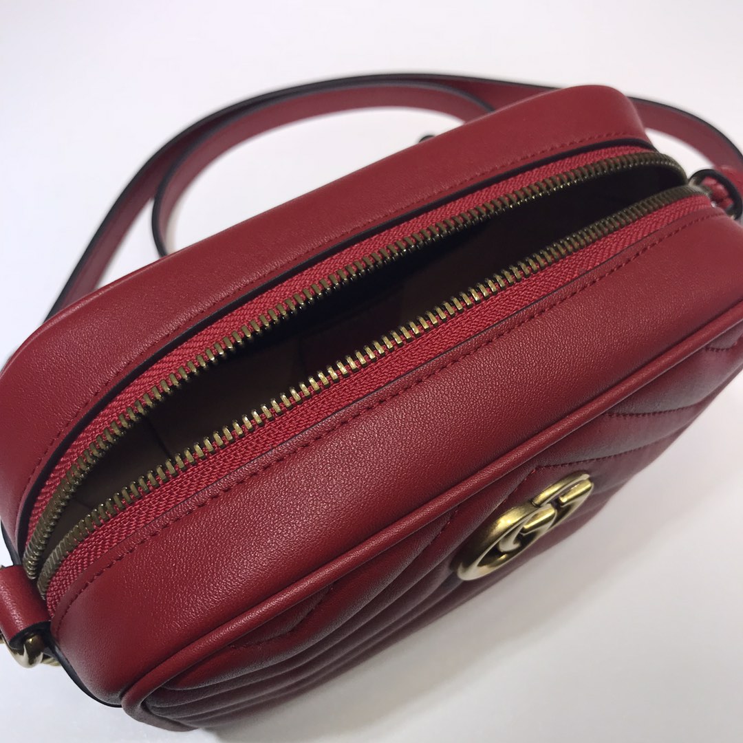 GUCCI古驰GG Marmont系列绗缝迷你手袋448065