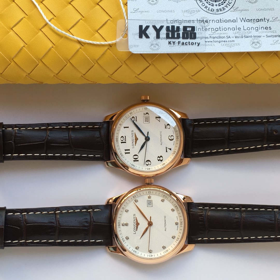NO:158332,The highest version 40mm [Produced by KY] Longines famous craftsman series three-digit calendar, new model for counter, original mold opening, all accessories and genuine products are interchangeable and universal. The movement uses the latest 2892 modified L619/full automatic ultra-thin movement, paired with the latest hollow automatic trolley, diameter 40mm thick 9.5mm, one watch number one is equipped with the same tag card as the counter (strength shot, real shot without p-picture), longines19860909最高版本40mm【KY出品】浪琴名匠系列三位日历 专柜新款 原版开模 所有配件与正品可互换通用 机芯采用最新的2892改L619/全自动超薄机芯 搭配最新款镂空自动陀 直径40mm厚度9.5mm 一表一号配与专柜一样的吊牌卡片 (实力拍,实拍无P图),,longines,Watch