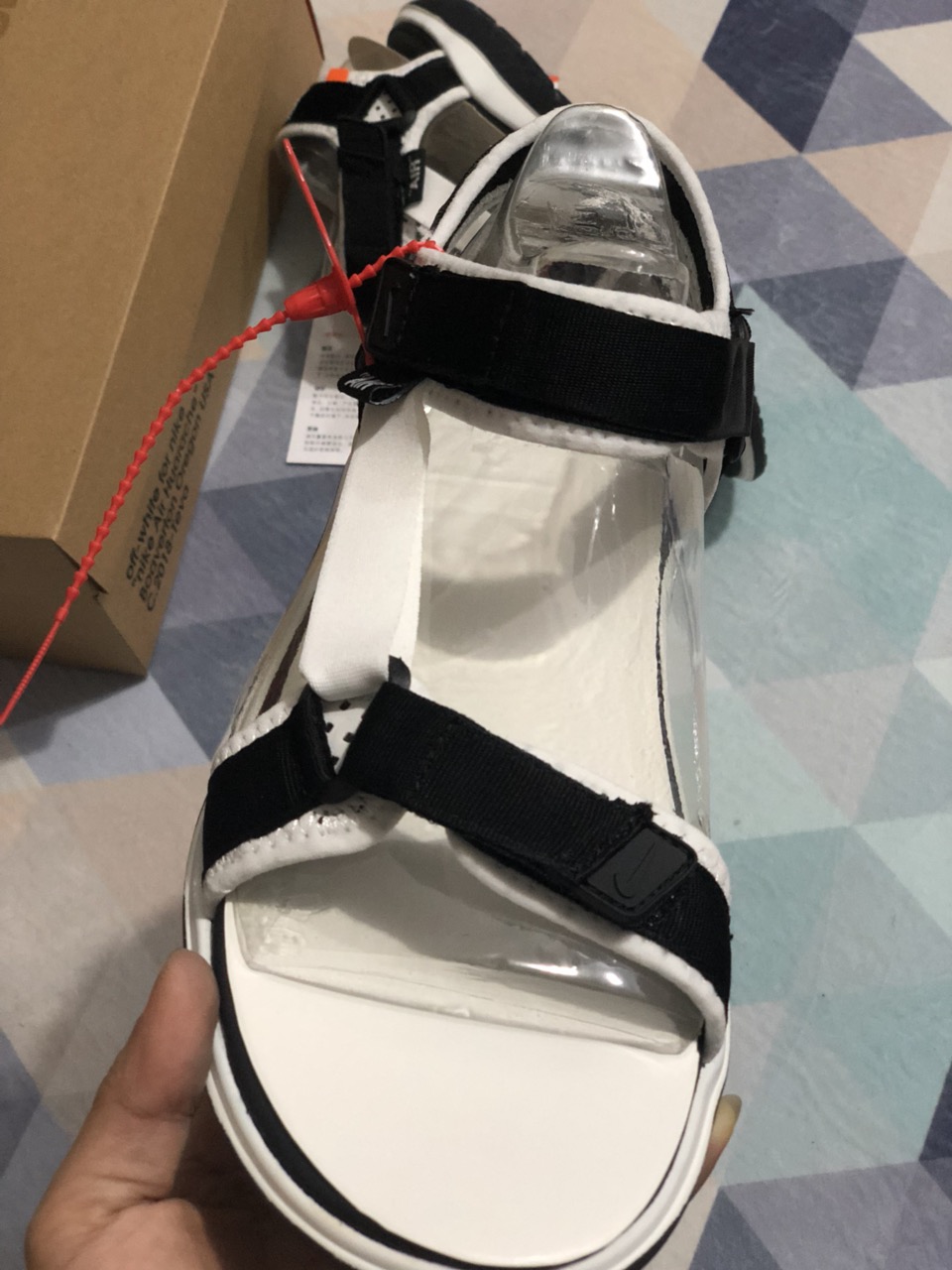 140 2019网红明星上脚爆款【官方正确版独家首发出货，36-45  】 off-white for Nike ”Nike Air Huarache” Boaverton Oregon USA C.2019-Teva 字样以彰显联名身份。